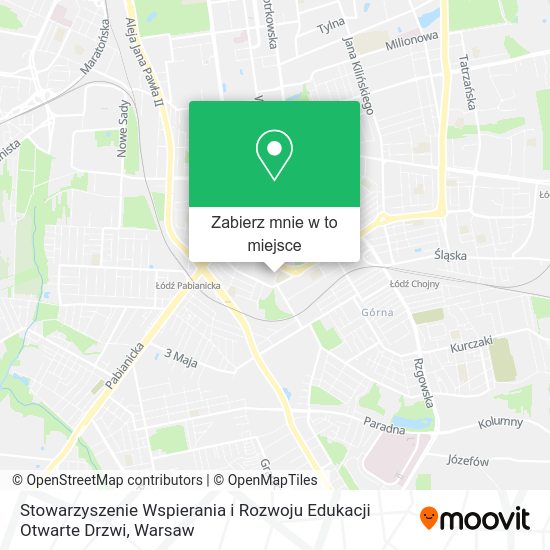 Mapa Stowarzyszenie Wspierania i Rozwoju Edukacji Otwarte Drzwi