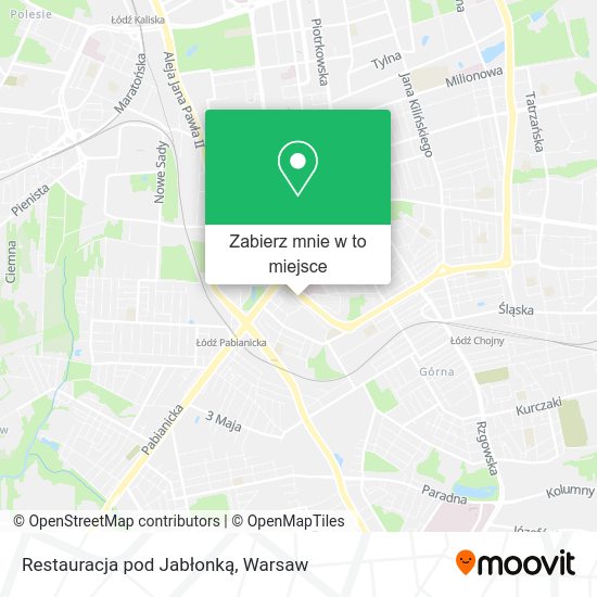 Mapa Restauracja pod Jabłonką