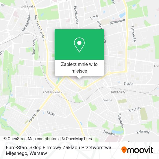 Mapa Euro-Stan. Sklep Firmowy Zakładu Przetwórstwa Mięsnego