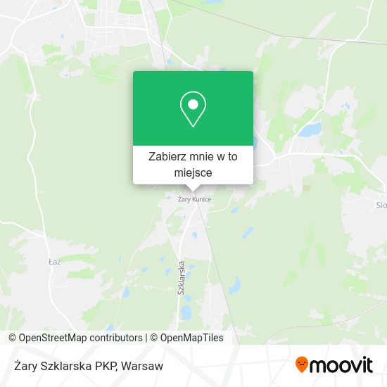 Mapa Żary Szklarska PKP