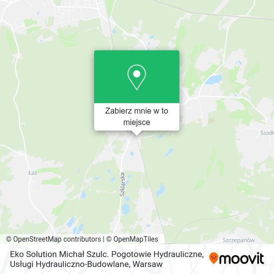 Mapa Eko Solution Michał Szulc. Pogotowie Hydrauliczne, Usługi Hydrauliczno-Budowlane