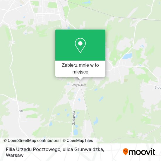 Mapa Filia Urzędu Pocztowego, ulica Grunwaldzka