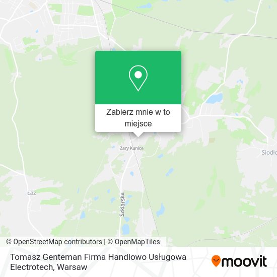 Mapa Tomasz Genteman Firma Handlowo Usługowa Electrotech