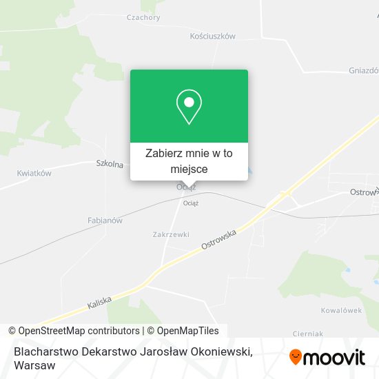 Mapa Blacharstwo Dekarstwo Jarosław Okoniewski