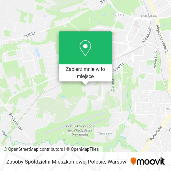 Mapa Zasoby Spółdzielni Mieszkaniowej Polesie