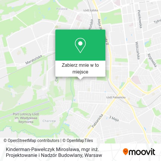 Mapa Kinderman-Pawełczyk Mirosława, mgr inż. Projektowanie i Nadzór Budowlany