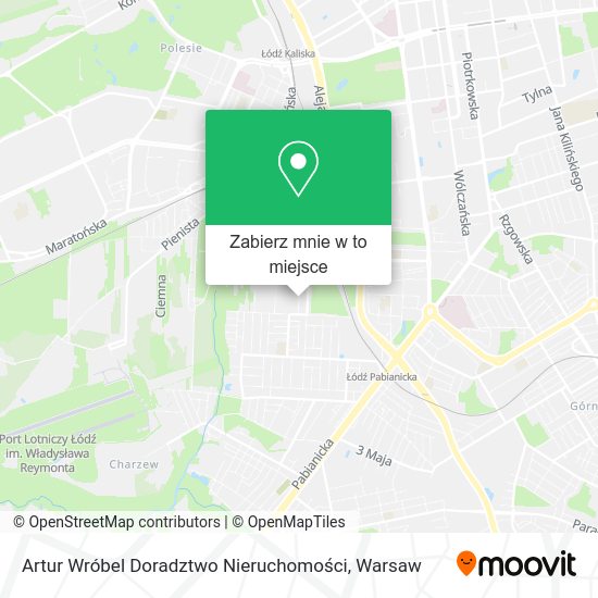 Mapa Artur Wróbel Doradztwo Nieruchomości