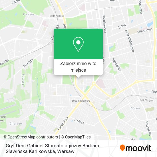 Mapa Gryf Dent Gabinet Stomatologiczny Barbara Sławińska Karlikowska