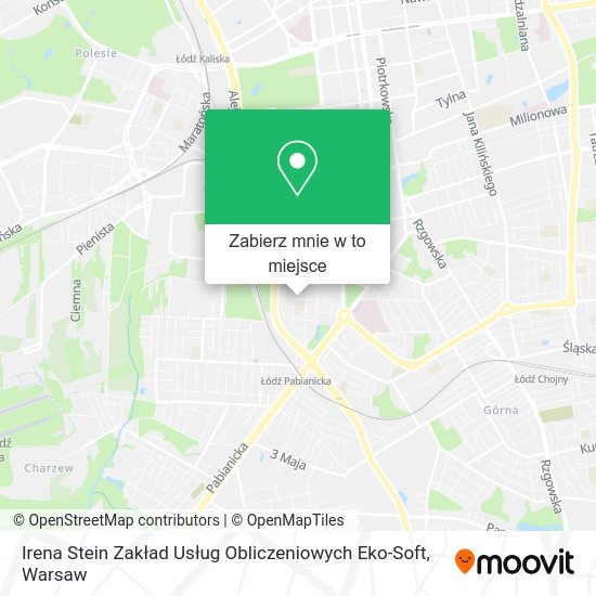Mapa Irena Stein Zakład Usług Obliczeniowych Eko-Soft