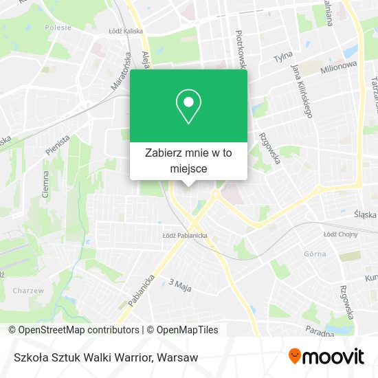 Mapa Szkoła Sztuk Walki Warrior