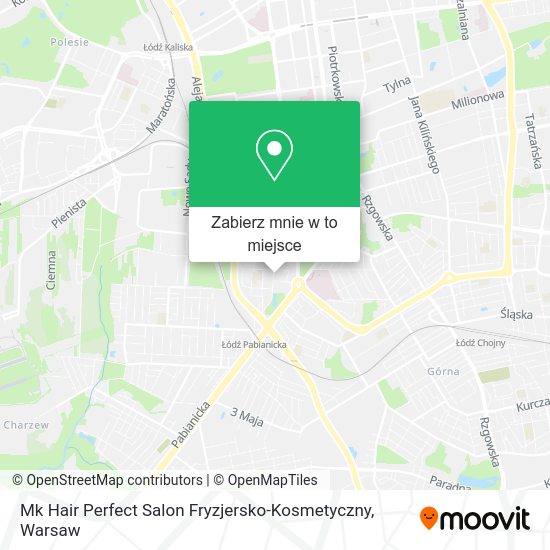 Mapa Mk Hair Perfect Salon Fryzjersko-Kosmetyczny