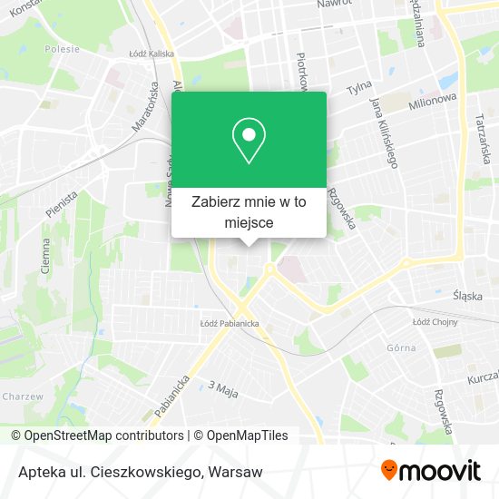 Mapa Apteka ul. Cieszkowskiego