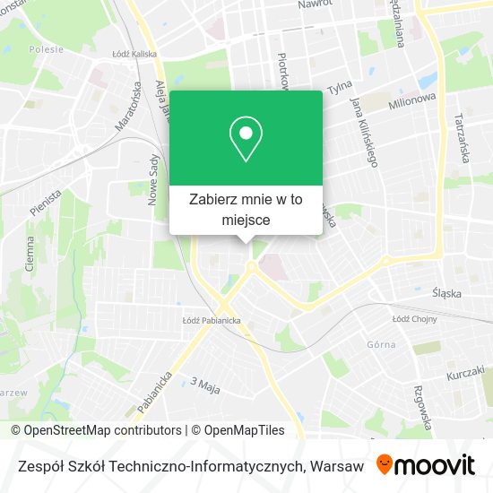 Mapa Zespół Szkół Techniczno-Informatycznych