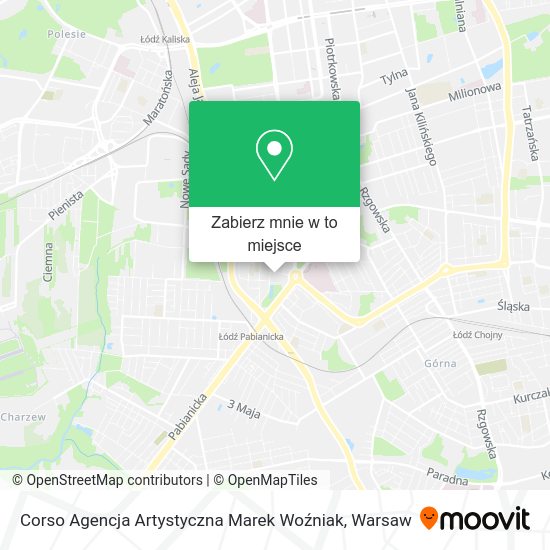 Mapa Corso Agencja Artystyczna Marek Woźniak