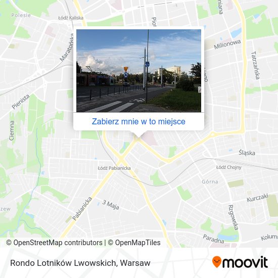 Mapa Rondo Lotników Lwowskich