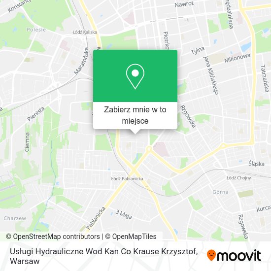 Mapa Usługi Hydrauliczne Wod Kan Co Krause Krzysztof