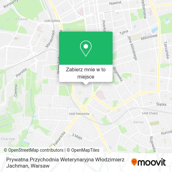 Mapa Prywatna Przychodnia Weterynaryjna Włodzimierz Jachman