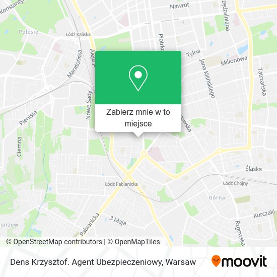 Mapa Dens Krzysztof. Agent Ubezpieczeniowy