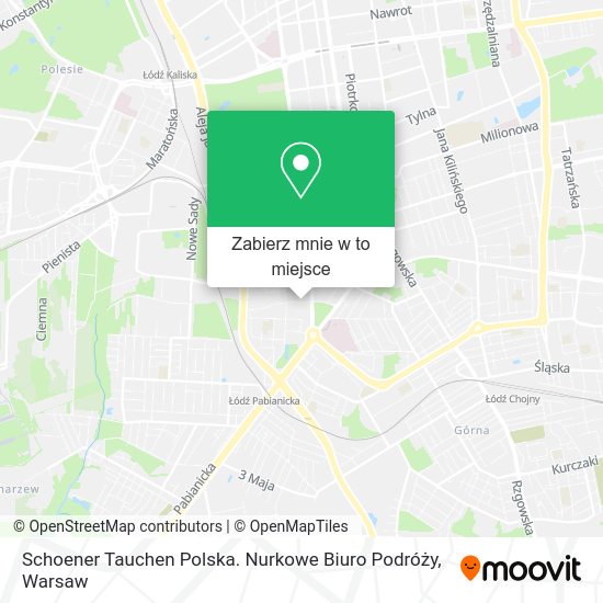 Mapa Schoener Tauchen Polska. Nurkowe Biuro Podróży