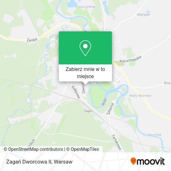 Mapa Żagań Dworcowa II