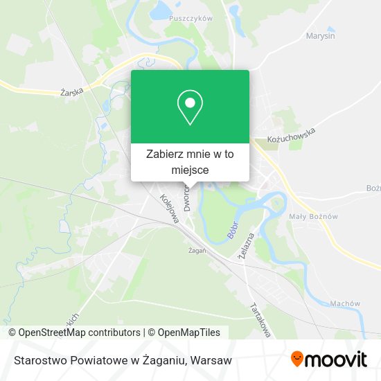 Mapa Starostwo Powiatowe w Żaganiu