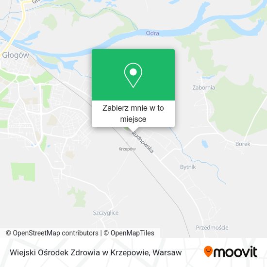 Mapa Wiejski Ośrodek Zdrowia w Krzepowie