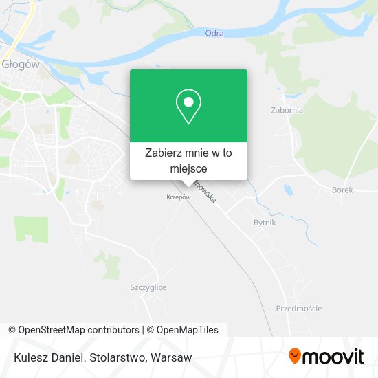 Mapa Kulesz Daniel. Stolarstwo