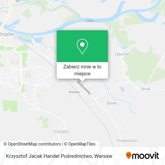 Mapa Krzysztof Jacak Handel Pośrednictwo