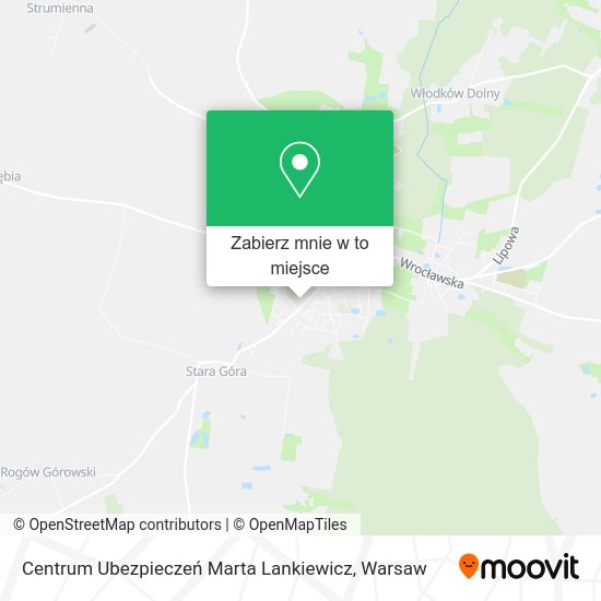 Mapa Centrum Ubezpieczeń Marta Lankiewicz