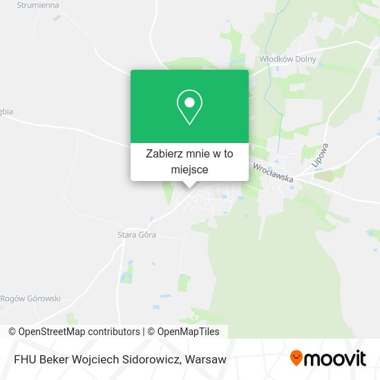 Mapa FHU Beker Wojciech Sidorowicz