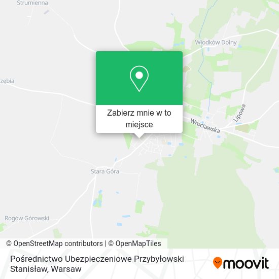 Mapa Pośrednictwo Ubezpieczeniowe Przybyłowski Stanisław