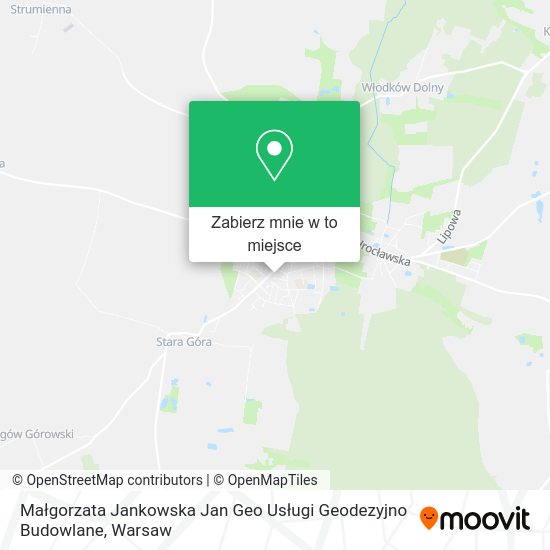 Mapa Małgorzata Jankowska Jan Geo Usługi Geodezyjno Budowlane