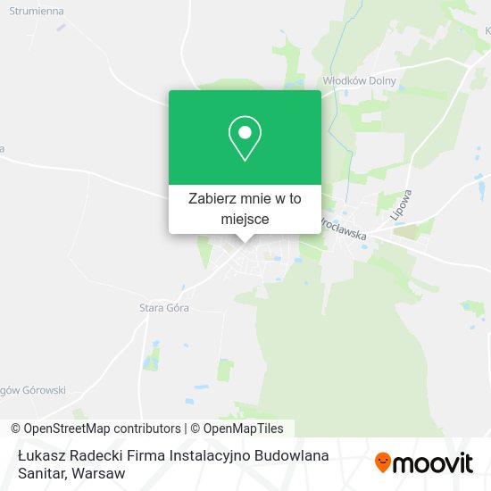 Mapa Łukasz Radecki Firma Instalacyjno Budowlana Sanitar