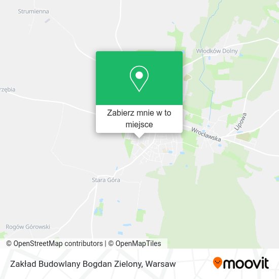 Mapa Zakład Budowlany Bogdan Zielony
