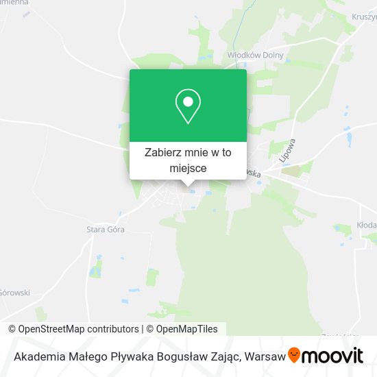 Mapa Akademia Małego Pływaka Bogusław Zając