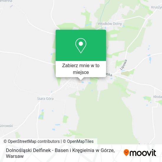 Mapa Dolnośląski Delfinek - Basen i Kręgielnia w Górze