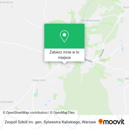 Mapa Zespół Szkół im. gen. Sylwestra Kaliskiego