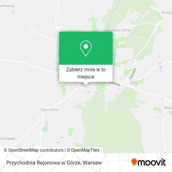 Mapa Przychodnia Rejonowa w Górze