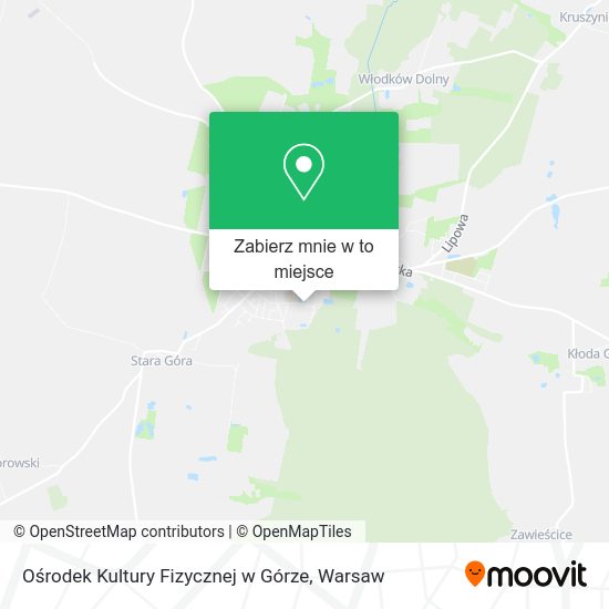 Mapa Ośrodek Kultury Fizycznej w Górze