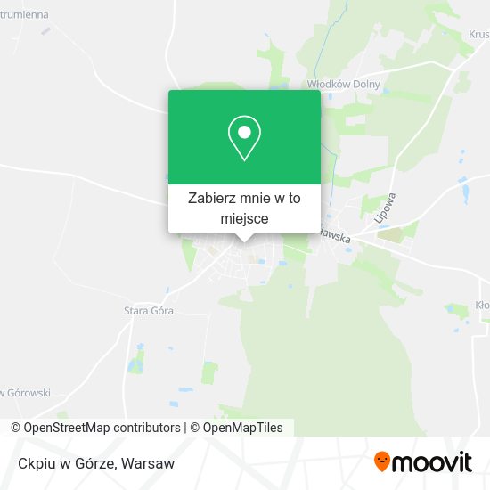 Mapa Ckpiu w Górze