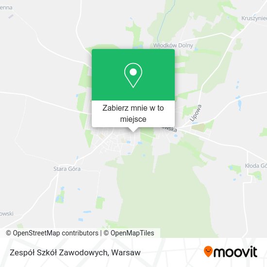 Mapa Zespół Szkół Zawodowych