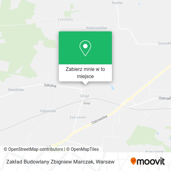 Mapa Zakład Budowlany Zbigniew Marczak