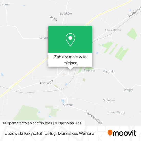 Mapa Jeżewski Krzysztof. Usługi Murarskie