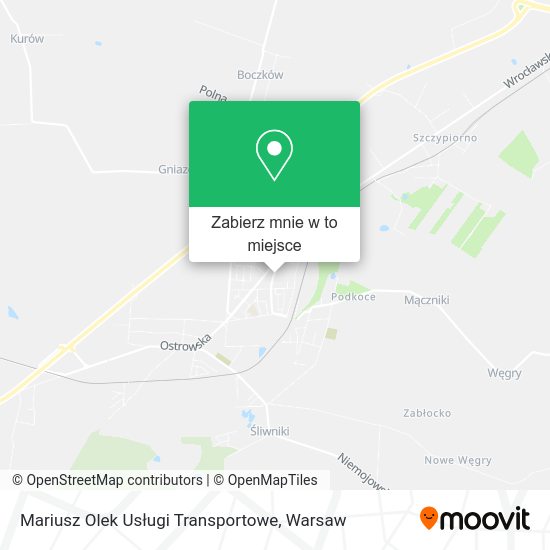 Mapa Mariusz Olek Usługi Transportowe