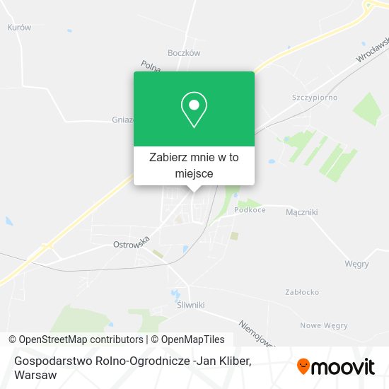 Mapa Gospodarstwo Rolno-Ogrodnicze -Jan Kliber