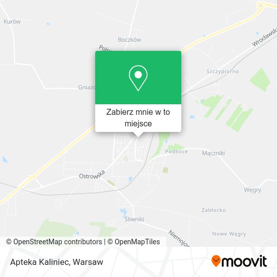 Mapa Apteka Kaliniec