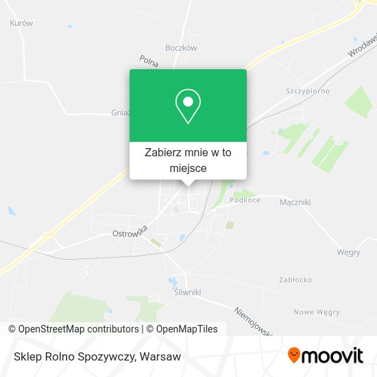 Mapa Sklep Rolno Spozywczy