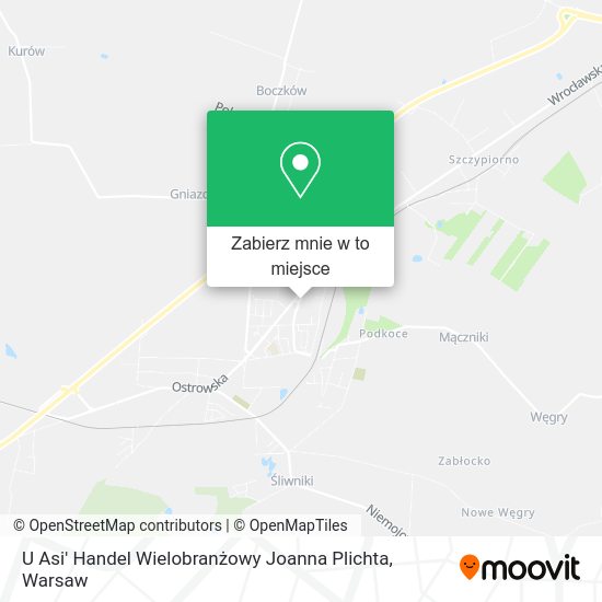 Mapa U Asi' Handel Wielobranżowy Joanna Plichta