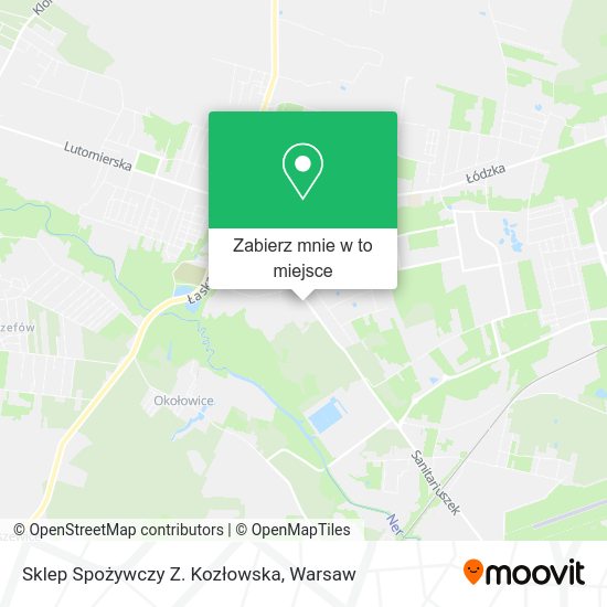 Mapa Sklep Spożywczy Z. Kozłowska