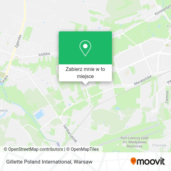 Mapa Gillette Poland International